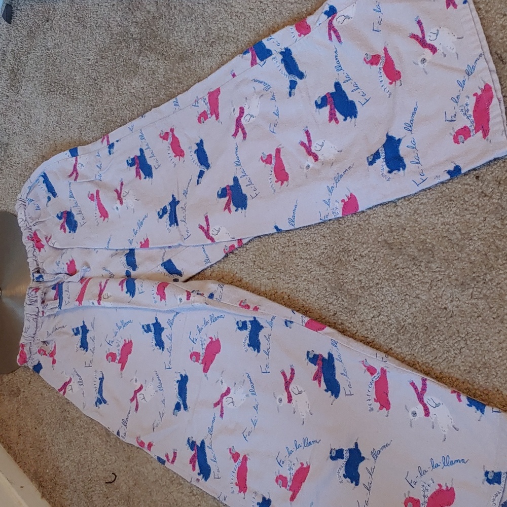 Llama printed pajama pants